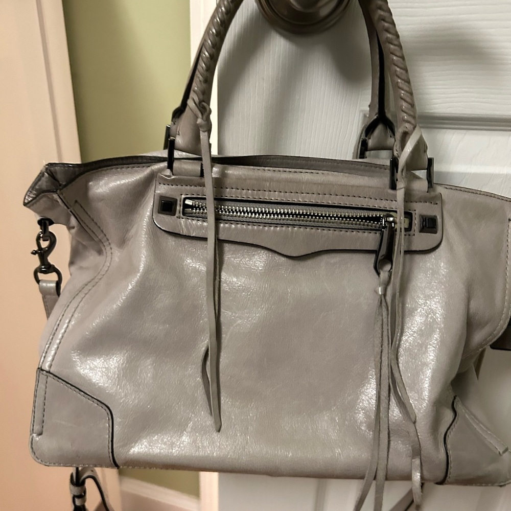 Gray ladies bag .